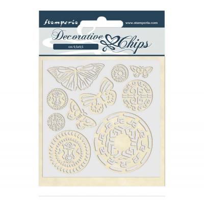 Stamperia Decorative Chips - Butterfly Tribal